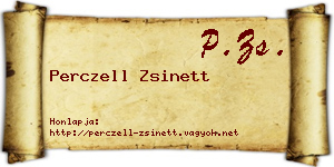 Perczell Zsinett névjegykártya